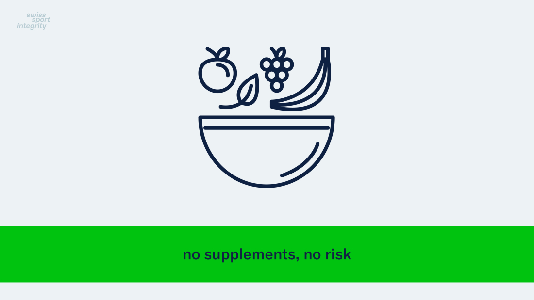 Supplements risk reduction: no supplements, no risk
